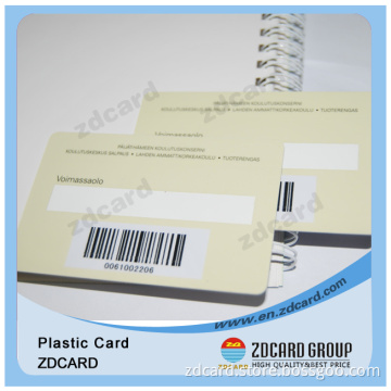 PVC 1d Barcode Card with Signature Writing Panel